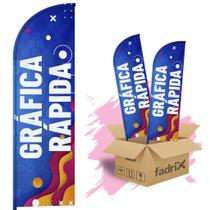 Wind Banner Dupla Face 3mt Gráfica Rápida Kit C/ 2unds Wind Banner Dupla Face 3mt Gráfica Rápida Kit C/ 2unds