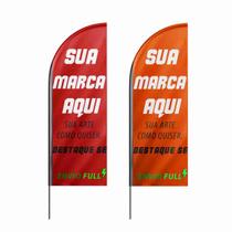 Wind banner Personalizado Seu Jeito 3m Duplaface So Tecido