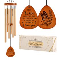Wind Chime Leebbsin, 91 cm, borboleta, presente de amor para esposa Wind Chime Leebbsin, 91 cm, borboleta, presente de amor para esposa