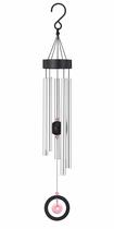 Wind Chime Regal Art & Gift Healing Stone 32 cm de quartzo rosa