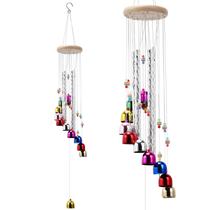 Wind Chimes Bwinka Pleasant Colorful com 4 tubos de alumínio Wind Chimes Bwinka Pleasant Colorful com 4 tubos de alumínio