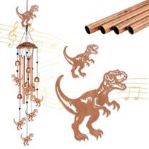 Wind Chimes CARNIGHEET Dinosaur Metal, decoração de jardim ao ar livre