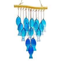 Wind Chimes H&D HYALINE e DORA Blue Glass Fish 58cm Wind Chimes H&D HYALINE e DORA Blue Glass Fish 58cm