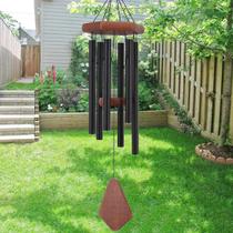 Wind Chimes Howarmer Small Black Aluminium 71-28cm no exterior