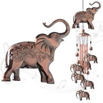 Wind Chimes JOBOSI Elephant Copper para decoração de exteriores Wind Chimes JOBOSI Elephant Copper para decoração de exteriores