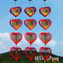 Wind Spinner DJUAN Heart Outdoor Garden Decor em aço inoxidável Wind Spinner DJUAN Heart Outdoor Garden Decor em aço inoxidável