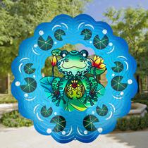 Wind Spinner GOTOME Frog 3D Hanging Metal, 30 cm, decoração externa