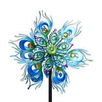 Wind Spinner Roaming Light Peacock 122 cm Outdoor Metal Wind Spinner Roaming Light Peacock 122 cm Outdoor Metal