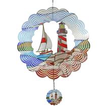 Wind Spinner YNGFIL Lighthouse 3D Kinetic Metal Art Outdoor Wind Spinner YNGFIL Lighthouse 3D Kinetic Metal Art Outdoor