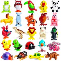 Wind Up Toys Baaxxango, 24 peças de animais variados para crianças