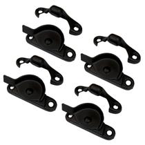 Window Sash Lock QCAA Zinc Die Cast Black Matte Black, pacote com 4
