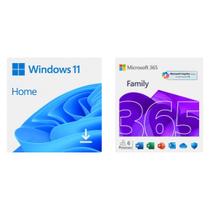 Windows 11 Home + Microsoft 365 Family 6 Usuários 1TB OneDrive por Usuário Windows 11 Home + Microsoft 365 Family 6 Usuários 1TB OneDrive por Usuário