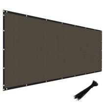 Windscreen4less Tela de Privacidade Resistente Rede de Sombreamento de Tecido com Ilhos de Latão para Parede Externa, Jardim, Quintal e Deck de Piscina, 5'x20' Marrom Windscreen4less Tela de Privacidade Resistente Rede de Sombreamento de Tecido com Ilhos de Latão para Parede Externa, Jardim, Quintal e Deck de Piscina, 5'x20' Marrom