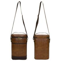 Wine Bag Monica Sanches - Bolsa Térmica para Vinho 2 Garrafas - Marrom