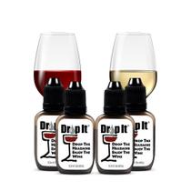 Wine Drop It Original, 10 ml, pacote com 4 guloseimas, 55 copos