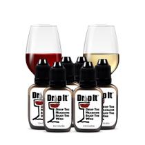 Wine Drops Drop It Original, 10 ml, pacote com 6 guloseimas, 55 copos