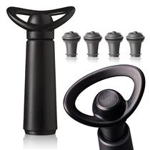 Wine Saver Vacu Vin Concerto com 4 tampas de vácuo pretas