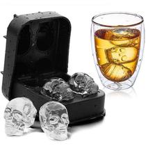 Wine Silicone Bar DIY Creative Skull Ice Tray Mold Preto