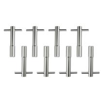 Wing nuts ap tipo t alumínio com 8 unidades cr (rc098cr) race chrome