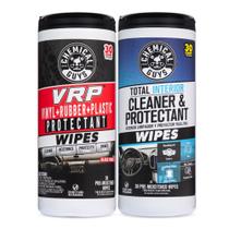 Wipes Chemical Guys VRP e limpador de interiores total (60 Ct)