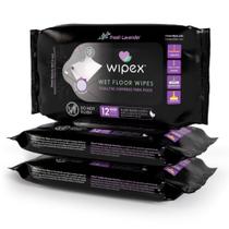 Wipex XL Toallitas Húmedas para Pisos, 60x36 cm, Lavanda a Base de Plantas, 36 unidades