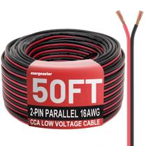 Wire Energeaster 16 Gauge 50 pés 2 condutor vermelho preto 12V/24V