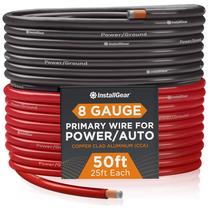 Wire InstallGear de alumínio revestido de cobre de calibre 8 (15 m) CAA
