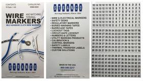 Wire Marker Book Sherco-Auto 450 peças de adesivo de vinil Wire Marker Book Sherco-Auto 450 peças de adesivo de vinil