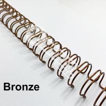 Wire-o Espiral 1 1/4" Bronze 2:1 23 anéis - 2 unidades