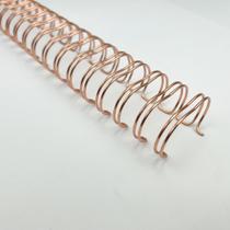 Wire-o Espiral 1 1/4" Rose Gold 2:1 23 anéis - 2 unidades
