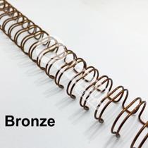 Wire-o Espiral 1 1/8" Bronze 2:1 23 anéis - 2 unidades