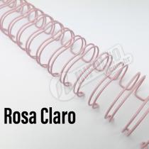 Wire-o Espiral 1 1/8 Rosa Claro 2:1 23 anéis - 2 unidades