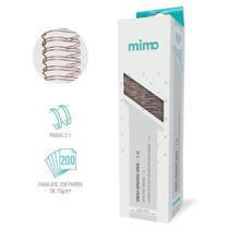 Wire-O Espiral 1 Ouro Rose 2:1 22 Anéis Metal Mimo - 18 Un
