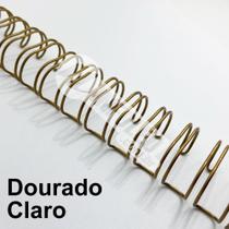 Wire-o Espiral 3/4 Dourado Claro 2:1 23 anéis - 2 unidades