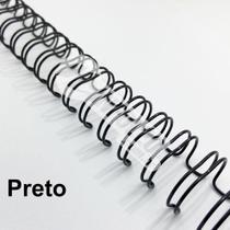 Wire-o Espiral 3/4 Preto 2:1 23 anéis - 2 unidades
