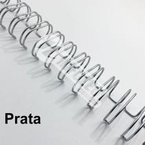 Wire-O Espiral 5/8" Prata 2:1 23 anéis - 2 unidades