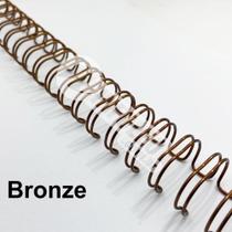 Wire-o Espiral 7/8" Bronze 2:1 23 anéis - 2 unidades