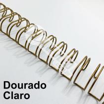 Wire-o Espiral 7/8 Dourado Claro 2:1 23 anéis - 2 unidades