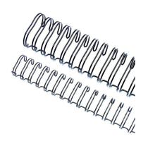 Wire-o Garra Duplo 3/4 140 Folhas A4 2x1 Preto 50 Unidades
