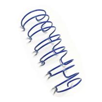 Wire-o Garra Duplo Anel 1/2" para 100 fls Carta 3x1 Azul 100 und