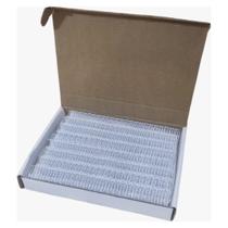 Wire O Garra Duplo Anel 5/8 Para 120fls A4 2x1 Branco 50un Wire O Garra Duplo Anel 5/8 Para 120fls A4 2x1 Branco 50un