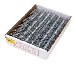 Wire-o para Encadernação 2x1 A4 Prata 1 1/8 até 250fls 25un Wire-o para Encadernação 2x1 A4 Prata 1 1/8 até 250fls 25un