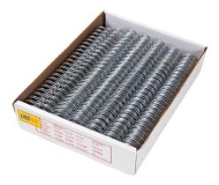 Wire-o para Encadernação 2x1 A4 Prata 5/8 para 120 fls 50un Wire-o para Encadernação 2x1 A4 Prata 5/8 para 120 fls 50un