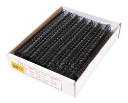 Wire-o para encadernação 2x1 a4 preto 1 1/8 250fls 12un Wire-o para encadernação 2x1 a4 preto 1 1/8 250fls 12un