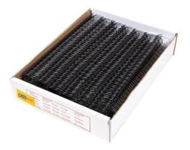 Wire-o para Encadernação 2x1 A4 Preto 5/8 para 120 fls 25 un Wire-o para Encadernação 2x1 A4 Preto 5/8 para 120 fls 25 un