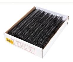 Wire-o Para Encadernação 2x1 A4 Preto 5/8 Para 120 Fls 25un Wire-o Para Encadernação 2x1 A4 Preto 5/8 Para 120 Fls 25un