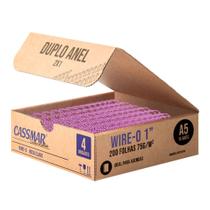 Wire-o para Encadernação 2x1 A5 Rosa Claro 1" para 200 fls 04un