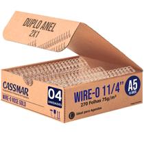 Wire-o para Encadernação 2x1 A5 Rose Gold 1 1/4 270fls 04un