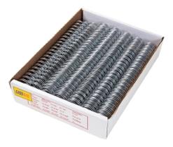 Wire-o para Encadernação 3x1 A4 Prata 5/16 para 50fls 100un Wire-o para Encadernação 3x1 A4 Prata 5/16 para 50fls 100un