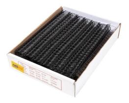 Wire-o para Encadernação 3x1 A4 Preto 5/16 para 50fls 100un Wire-o para Encadernação 3x1 A4 Preto 5/16 para 50fls 100un